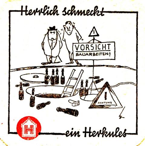 kassel ks-he herkules herr quad 2b (185-bierflaschen an baustelle-schwarzrot)